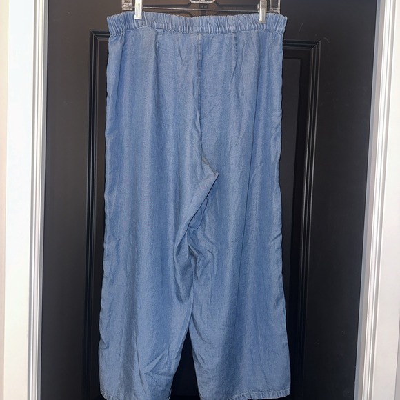 J. Jill Light Blue Wide Leg Pants - Picture 2 of 7